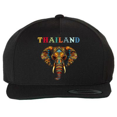 Elephant Thailand Wool Snapback Cap