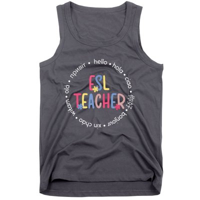 ESL Teacher English As A Second Language Teacher Tank Top