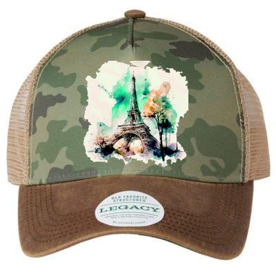 Eiffel Tower Legacy Tie Dye Trucker Hat