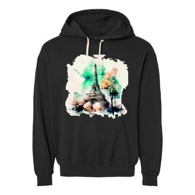 Eiffel Tower Garment-Dyed Fleece Hoodie