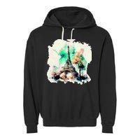 Eiffel Tower Garment-Dyed Fleece Hoodie