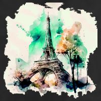 Eiffel Tower Garment-Dyed Heavyweight T-Shirt