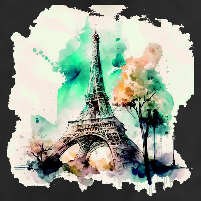 Eiffel Tower Garment-Dyed Heavyweight T-Shirt