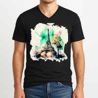 Eiffel Tower V-Neck T-Shirt
