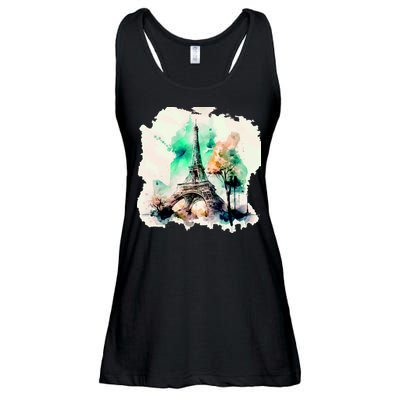 Eiffel Tower Ladies Essential Flowy Tank