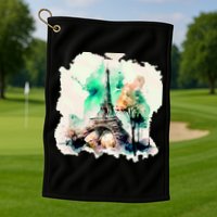 Eiffel Tower Golf Towel
