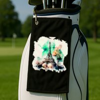 Eiffel Tower Golf Towel