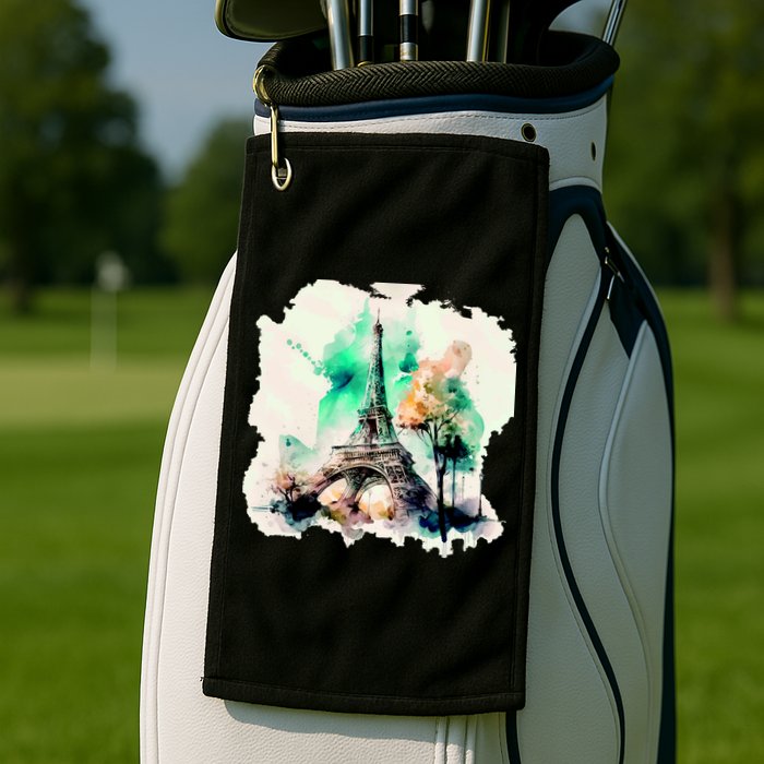 Eiffel Tower Golf Towel
