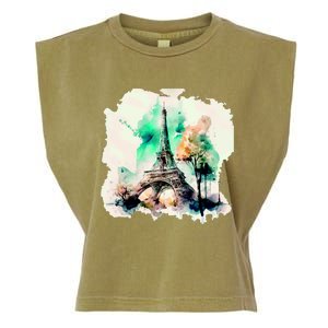 Eiffel Tower Garment-Dyed Women's Muscle Tee