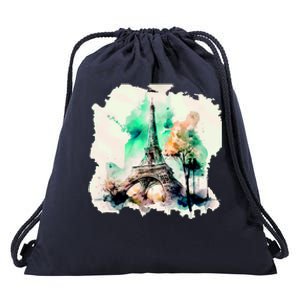 Eiffel Tower Drawstring Bag