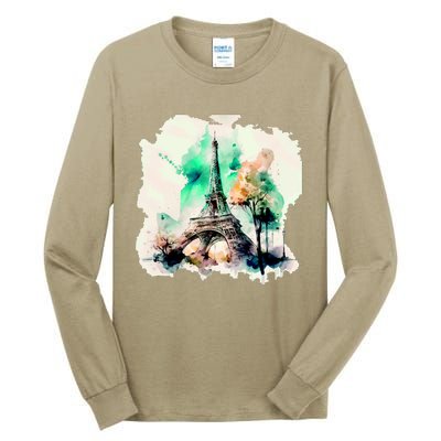 Eiffel Tower Tall Long Sleeve T-Shirt