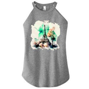 Eiffel Tower Women’s Perfect Tri Rocker Tank