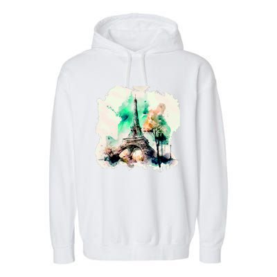 Eiffel Tower Garment-Dyed Fleece Hoodie