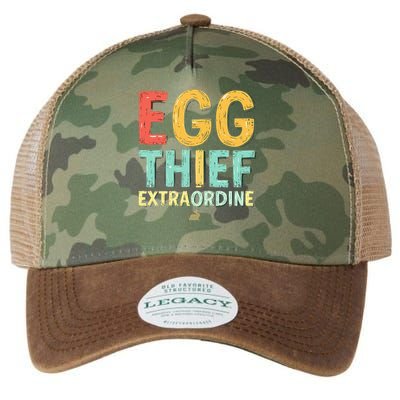 Egg THIEF EXTRAORDINE Easter Egg Happy Easter Day Legacy Tie Dye Trucker Hat
