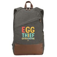 Egg THIEF EXTRAORDINE Easter Egg Happy Easter Day Cotton Canvas Backpack