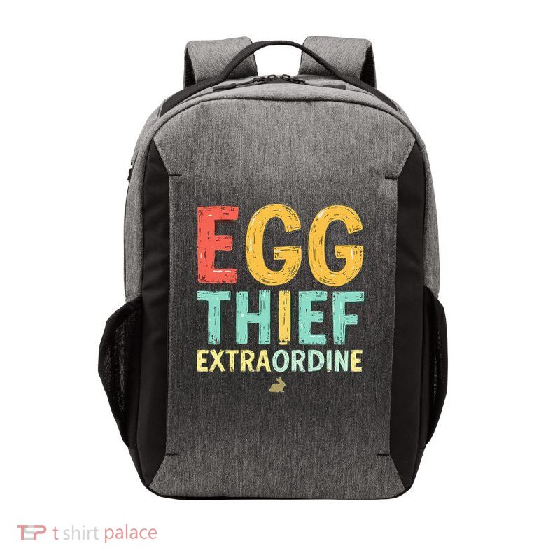 Egg THIEF EXTRAORDINE Easter Egg Happy Easter Day Vector Backpack