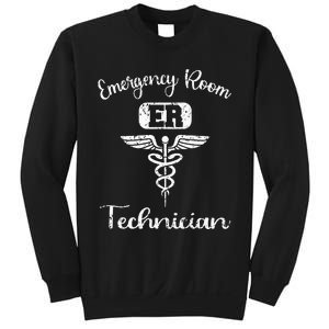 ER Tech Emergency Room Technologists Technicians Sweatshirt