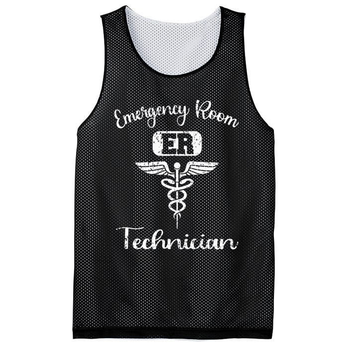 ER Tech Emergency Room Technologists Technicians Mesh Reversible Basketball Jersey Tank