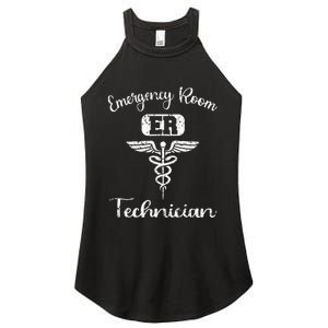 ER Tech Emergency Room Technologists Technicians Women's Perfect Tri Rocker Tank