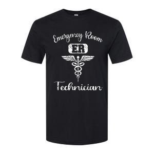 ER Tech Emergency Room Technologists Technicians Softstyle CVC T-Shirt