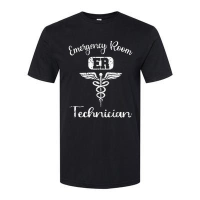 ER Tech Emergency Room Technologists Technicians Softstyle CVC T-Shirt