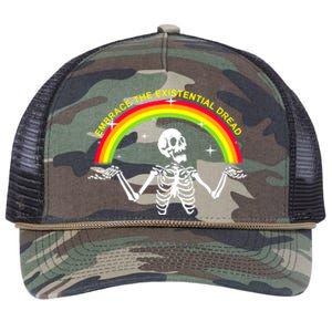 Embrace The Existential Dread Retro Rope Trucker Hat Cap