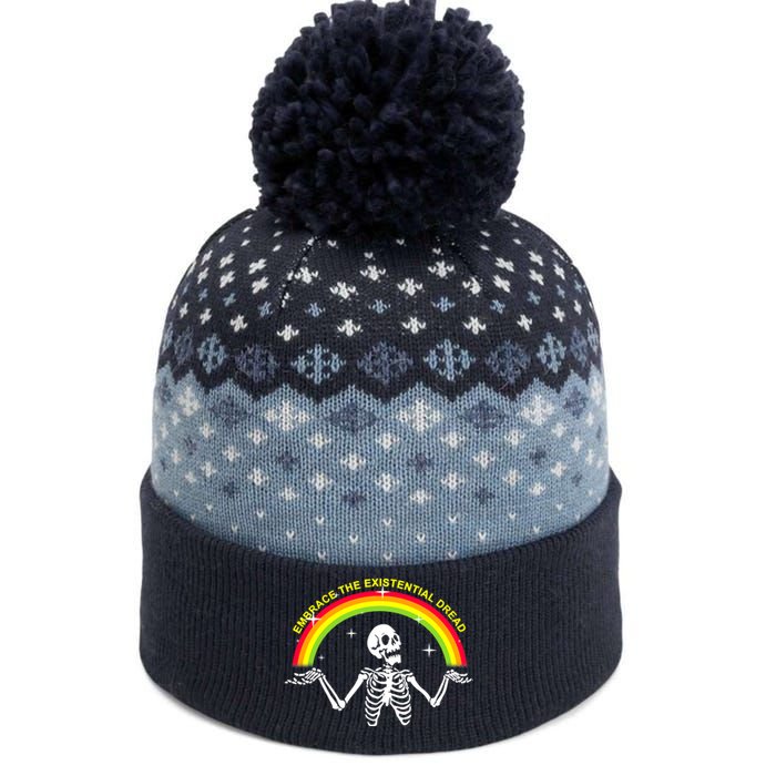 Embrace The Existential Dread The Baniff Cuffed Pom Beanie