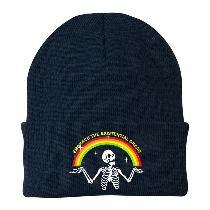 Embrace The Existential Dread Knit Cap Winter Beanie