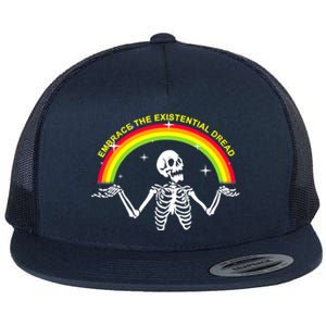 Embrace The Existential Dread Flat Bill Trucker Hat