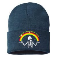 Embrace The Existential Dread Sustainable Knit Beanie