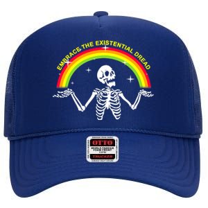 Embrace The Existential Dread High Crown Mesh Back Trucker Hat