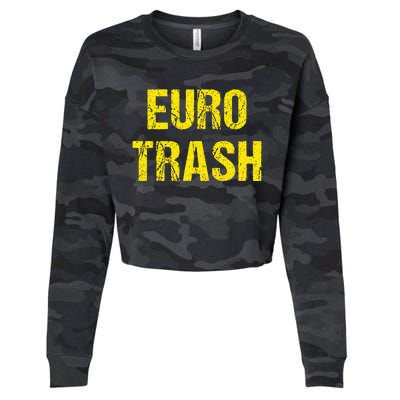 Euro Trash Cropped Pullover Crew