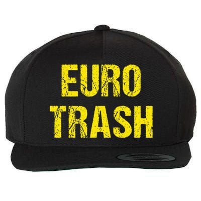 Euro Trash Wool Snapback Cap