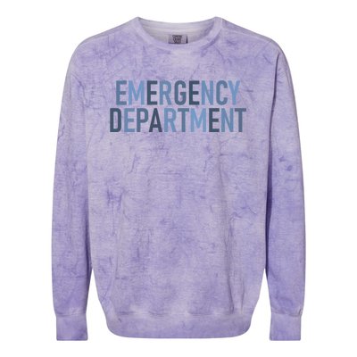 Er Tech Emergency Departt Technician Emergency Nurse Cool Gift Colorblast Crewneck Sweatshirt