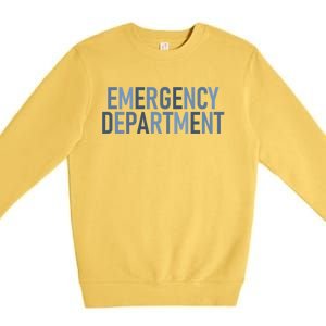 Er Tech Emergency Departt Technician Emergency Nurse Cool Gift Premium Crewneck Sweatshirt