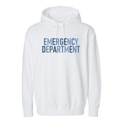 Er Tech Emergency Departt Technician Emergency Nurse Cool Gift Garment-Dyed Fleece Hoodie