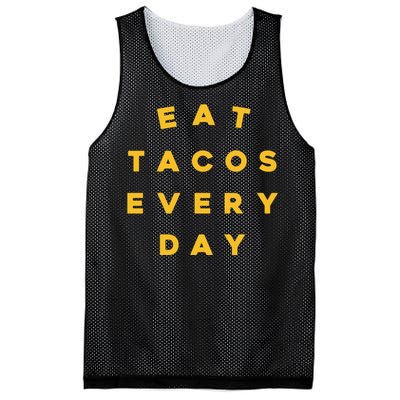 Eat Tacos Everyday Mesh Reversible Basketball Jersey Tank