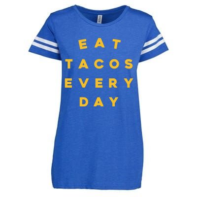 Eat Tacos Everyday Enza Ladies Jersey Football T-Shirt