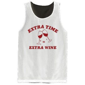 Extra Time = Extra Wine Mesh Reversible Basketball Jersey Tank