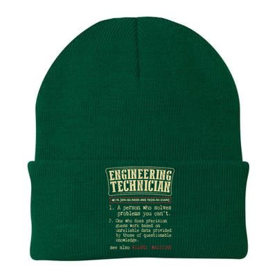 Engineering Technician Funny Definition Knit Cap Winter Beanie