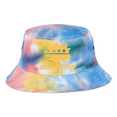 End The Fed Libertarian Porcupine Anti Federal Reserve Gift Tie Dye Newport Bucket Hat