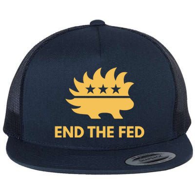 End The Fed Libertarian Porcupine Anti Federal Reserve Gift Flat Bill Trucker Hat