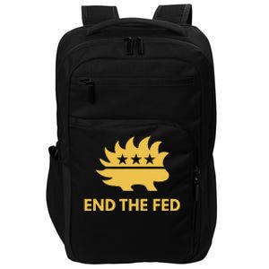 End The Fed Libertarian Porcupine Anti Federal Reserve Impact Tech Backpack