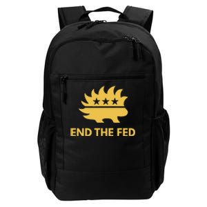 End The Fed Libertarian Porcupine Anti Federal Reserve Daily Commute Backpack