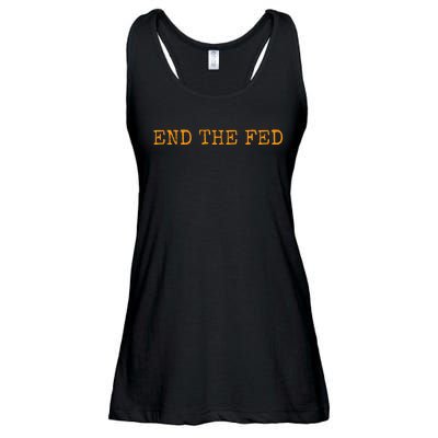 End The Fed Bitcoin Cryptocurrency Hodler Anti Inflation Ladies Essential Flowy Tank