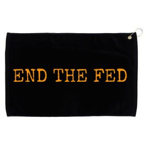 End The Fed Bitcoin Cryptocurrency Hodler Anti Inflation Grommeted Golf Towel