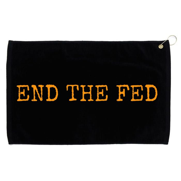 End The Fed Bitcoin Cryptocurrency Hodler Anti Inflation Grommeted Golf Towel