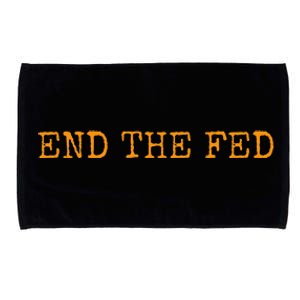 End The Fed Bitcoin Cryptocurrency Hodler Anti Inflation Microfiber Hand Towel