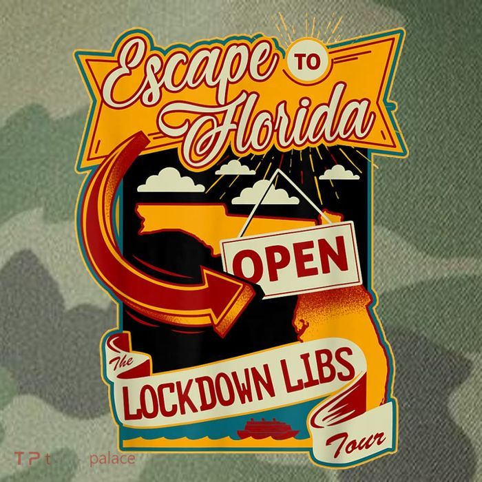 Escape To Florida Open The Lockdown Libs Tour Legacy Tie Dye Trucker Hat