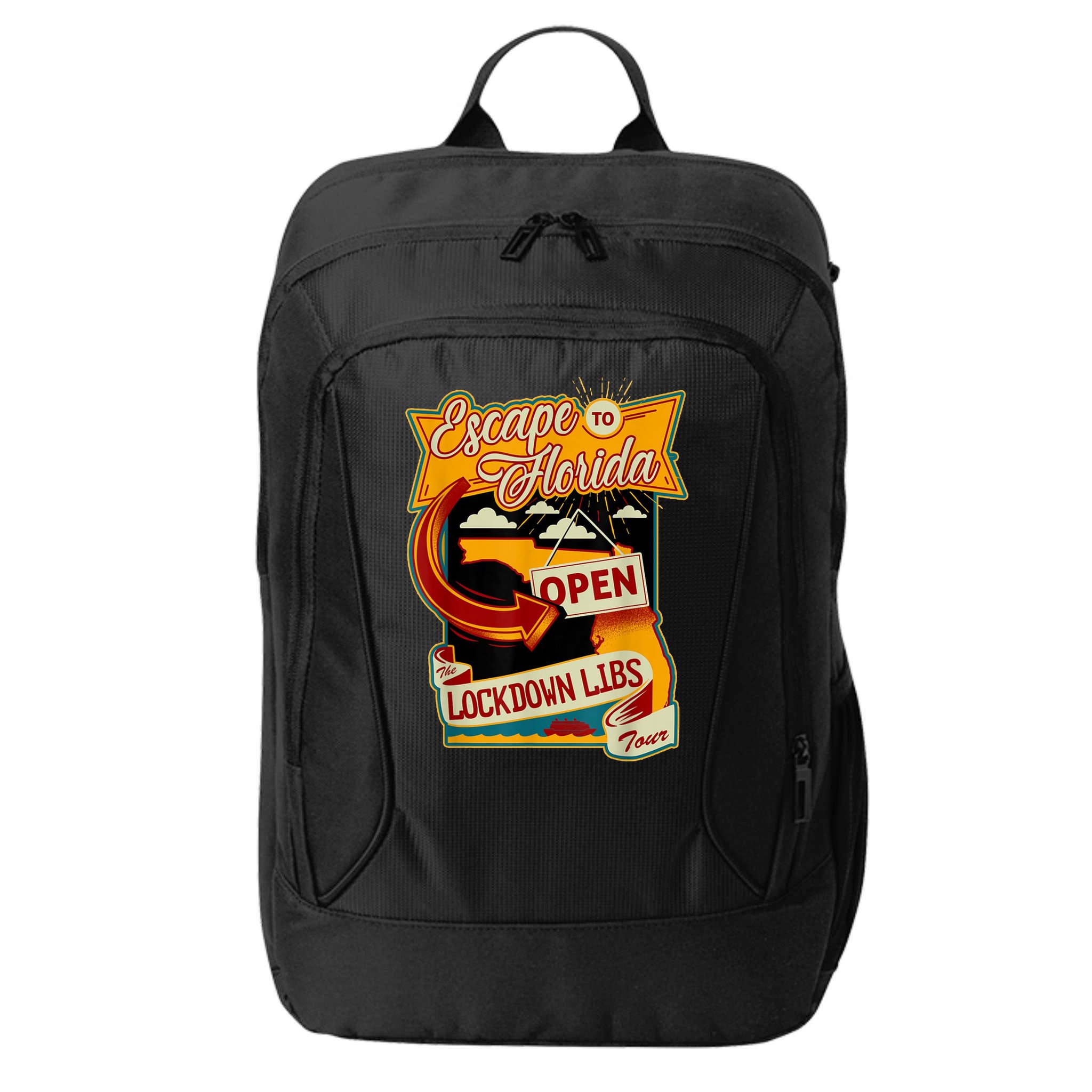 Escape To Florida Open The Lockdown Libs Tour City Backpack